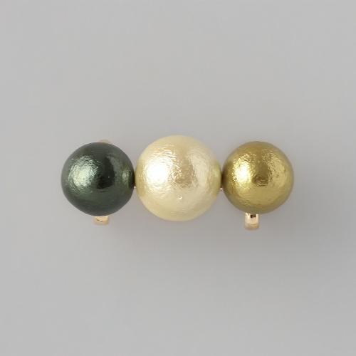 コットンパール3粒帯留