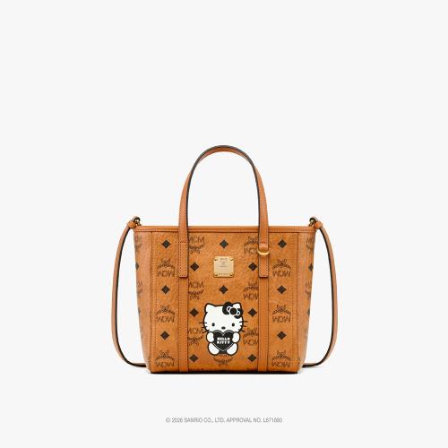 ＜MCM×HELLO KITTY Toni＞トップジップ ショッパーバッグ