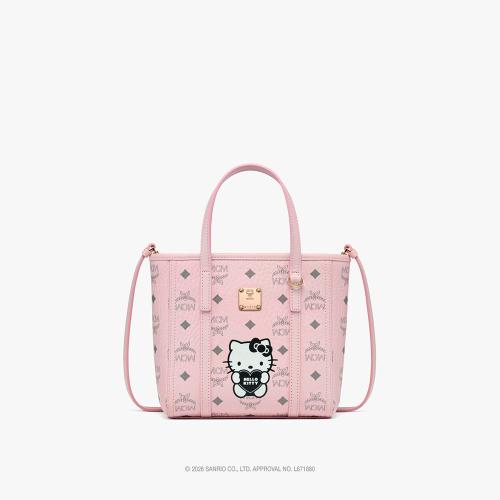 ＜MCM×HELLO KITTY Toni＞トップジップ ショッパーバッグ