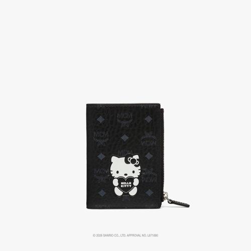 ＜MCM×HELLO KITTY＞ 二つ折りジップカードウォレット