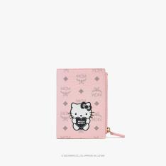 ＜MCM×HELLO KITTY＞ 二つ折りジップカードウォレット