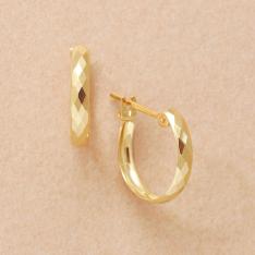 K10 ヒシカットフープピアス