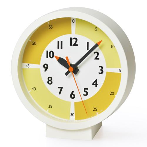 fun pun clock with color for table