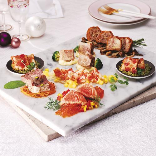 【店頭受取／日本橋店】クリスマスオードブル2段（2～4人前）[E-M-01]【12月24日（水）・25日（木）】