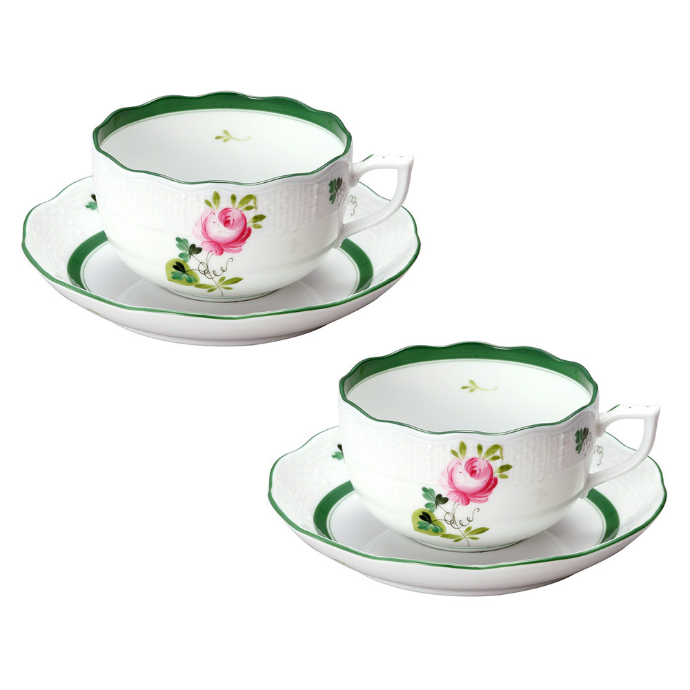 a ヘレンドウィーンの薔薇 ティーカップ&ソーサー パン/デザート/ディナー皿