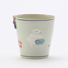 京焼・清水焼　秀峰窯 一閑人交趾干支 フリーカップ（巳）