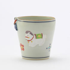 京焼・清水焼　秀峰窯 一閑人交趾干支 フリーカップ（午）