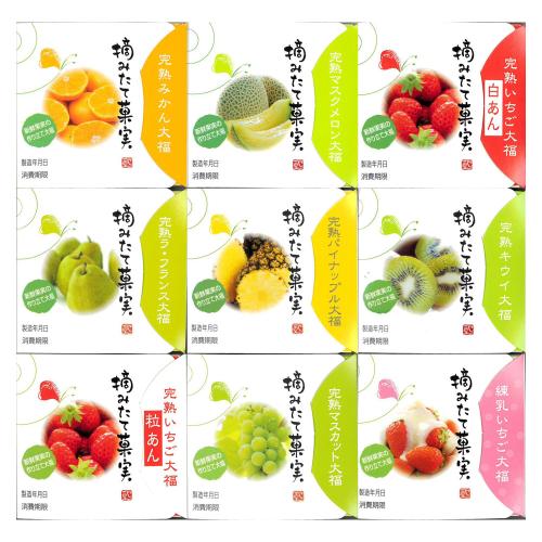 完熟フルーツ大福「摘みたて菓実」9個詰合せ