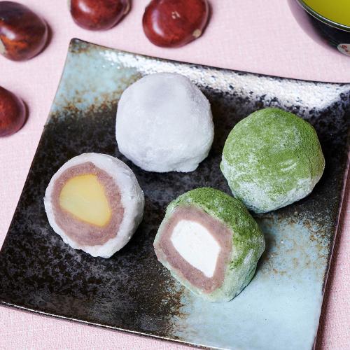 まるごと栗大福と抹茶大福