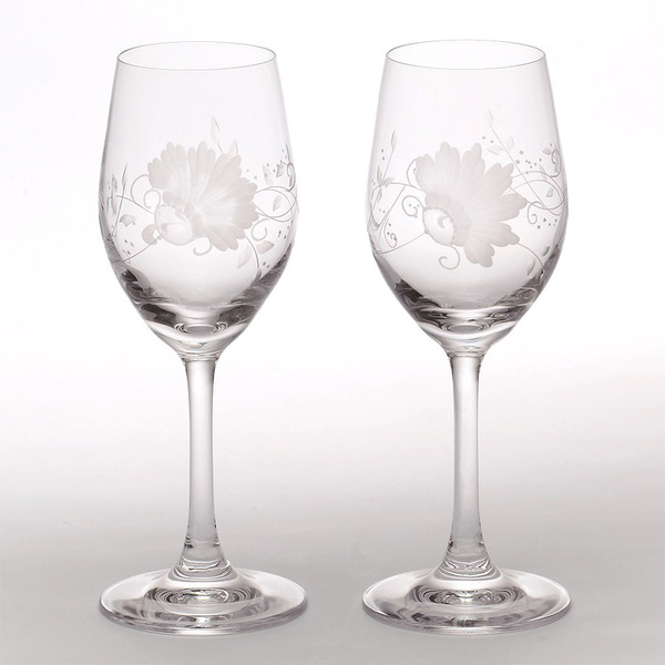 ケンブリッジ ワイルドフラワー ２１㎝ ワイングラス シャンパングラス 2セット ケンブリッジ ワイルドフラワー 21㎝ ワイングラス シャンパン