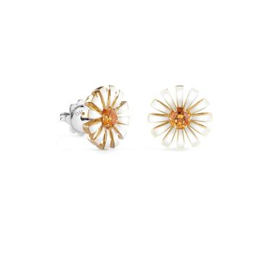 <マルゲリータ>  イエローゴールド／ホワイトゴールド セラミック シトリン ピアス