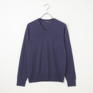 【X-SELL】Flessio　カシミヤ＆シルク　ボーダー\n薄手　セーター　Ｌ