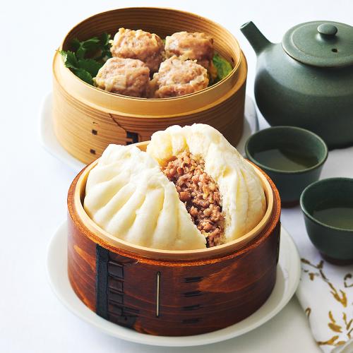 〈横浜中華街・華正樓〉肉まん・焼売セット