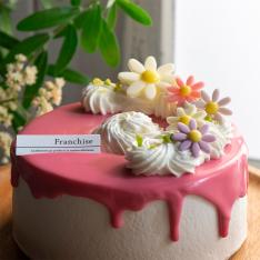 【母の日】ドリップシフォンケーキ（プレーン＆ストロベリー）