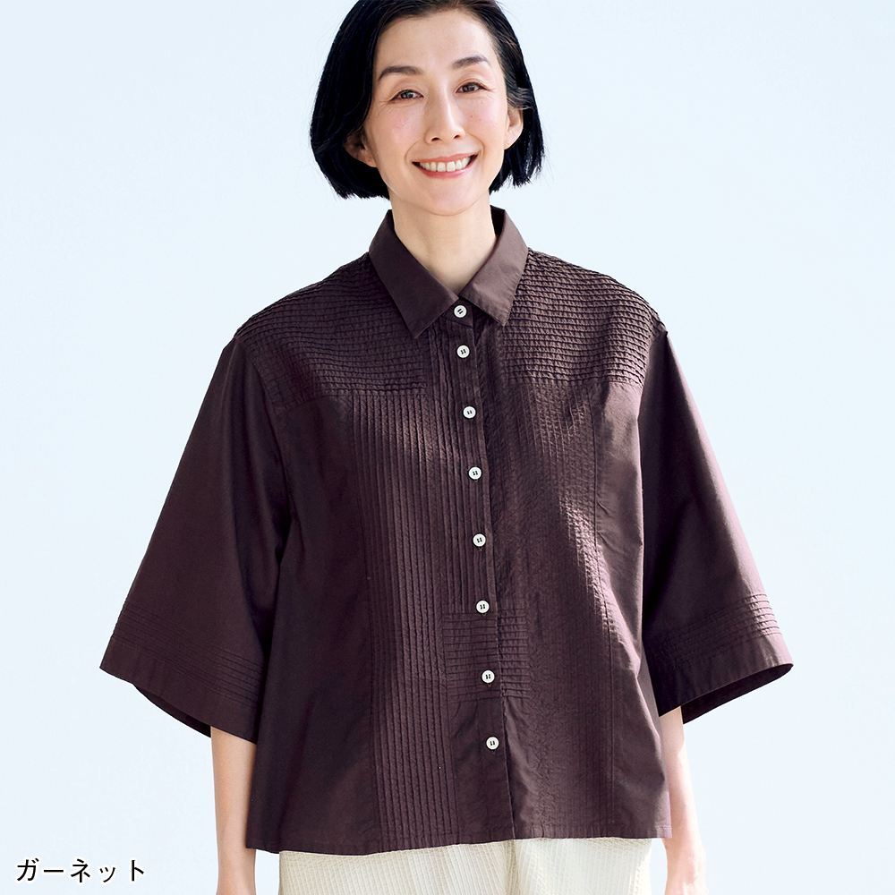 ヤッコマリカルド＞部分ピンタック切替えブラウス | 商品詳細 | 高島屋 