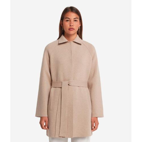 襟付き ウルトラソフトカシミヤ コート