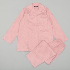 婦人サテンドット柄パジャマ　M→L