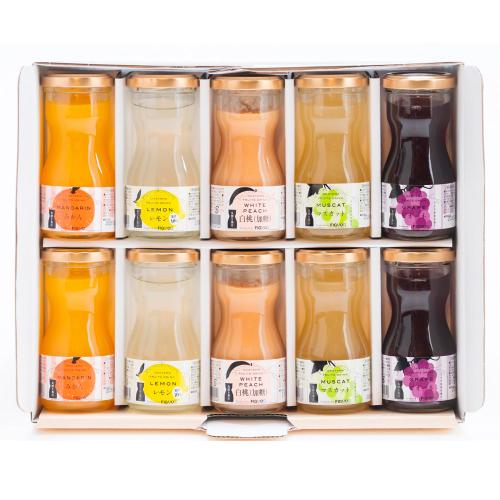 岡山果汁ものがたり丸絞りジュースセット