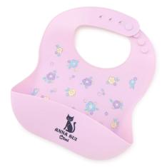 小花柄シリコーンお食事スタイ