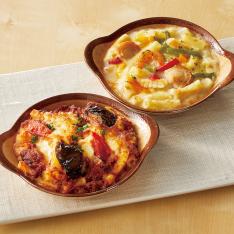 〈Kouji＆ko〉シーフードとミートソースのグラタンセット