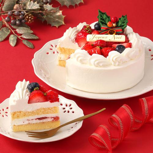 【クリスマス】バニラ香る3種のベリーショートケーキ