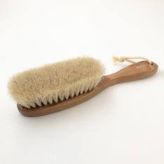 ＜あれぐ＞洋服ブラシ 手植え（白馬毛）