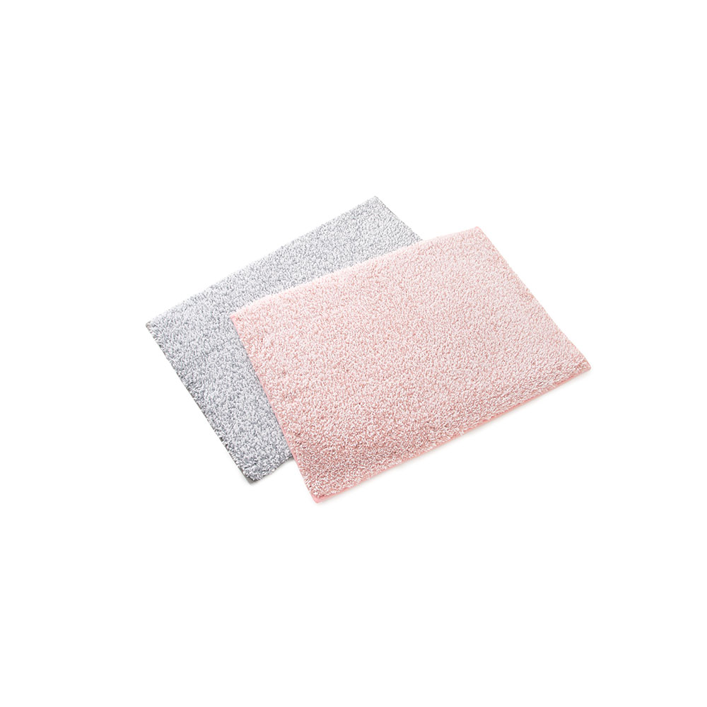 福袋 COZY 不織糸 バスマット2色セット（ピンク・グレー）