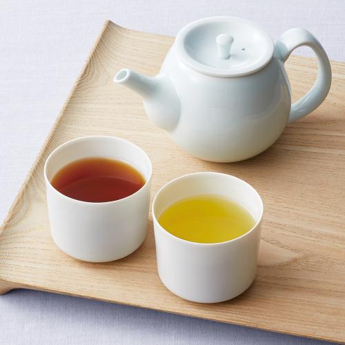 〈京都・一保堂茶舖〉煎茶「日月」・極上ほうじ茶詰合せ