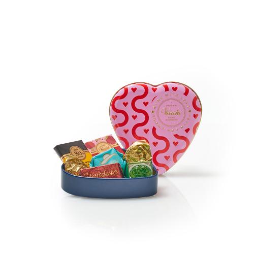 【バレンタインデー】ハート缶 ウェーブマイハート