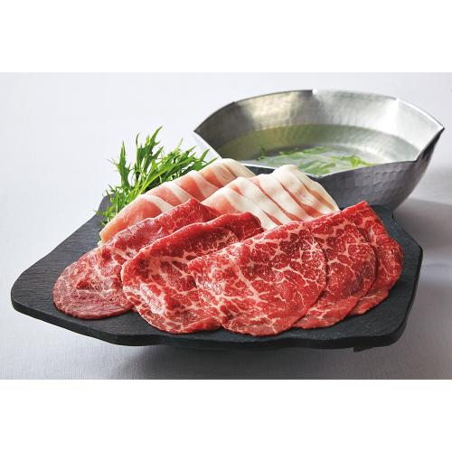 〈竹紫亭〉宗谷黒牛と十和田湖高原豚しゃぶしゃぶ詰合せ