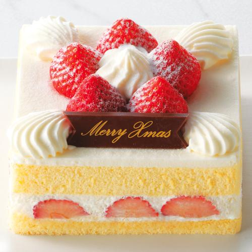 【店頭受取／玉川店】クリスマス ストロベリースクエア 4号[E-61]【12月24日（水）・25日（木）】