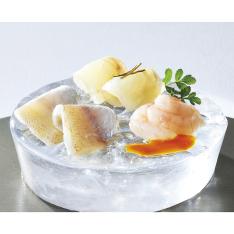 〈福井・御雲丹商 天たつ〉雲丹あわせ甘えび・平目昆布〆・小鯛ささ漬詰合せ