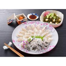 福袋 ふく霜降り刺身と昆布とオクラの長芋和え