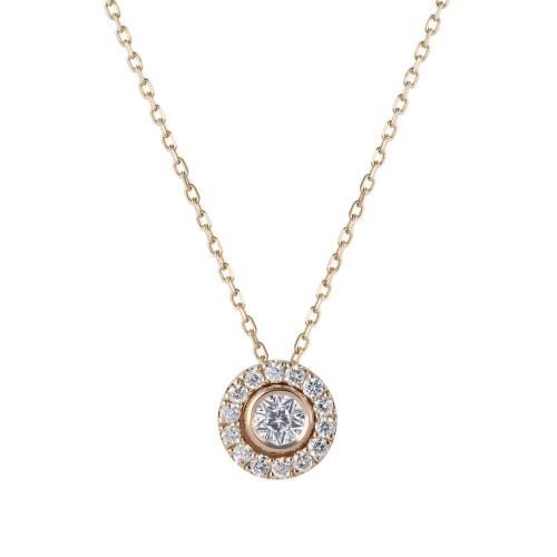 K18YGダイヤモンドネックレス「ライフィニティー」