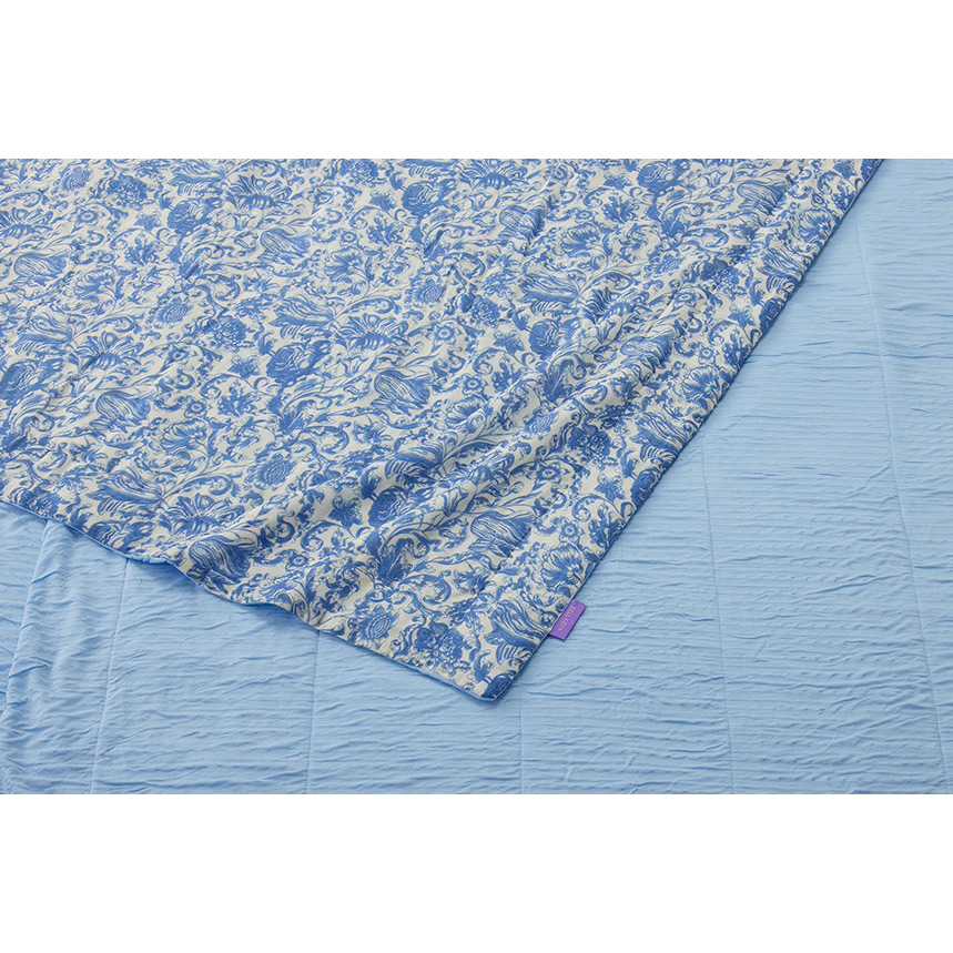 〈べラディア〉ウエストコット リバーシブルガーゼキルトケット