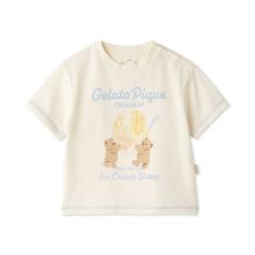 ［BABY］接触冷感アイスクリームベアワンポイントTシャツ