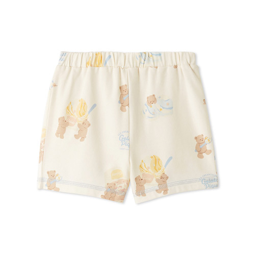 ［BABY］接触冷感アイスクリームベア柄ショートパンツ