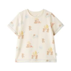 ［KIDS］接触冷感アイスクリームベア柄Tシャツ