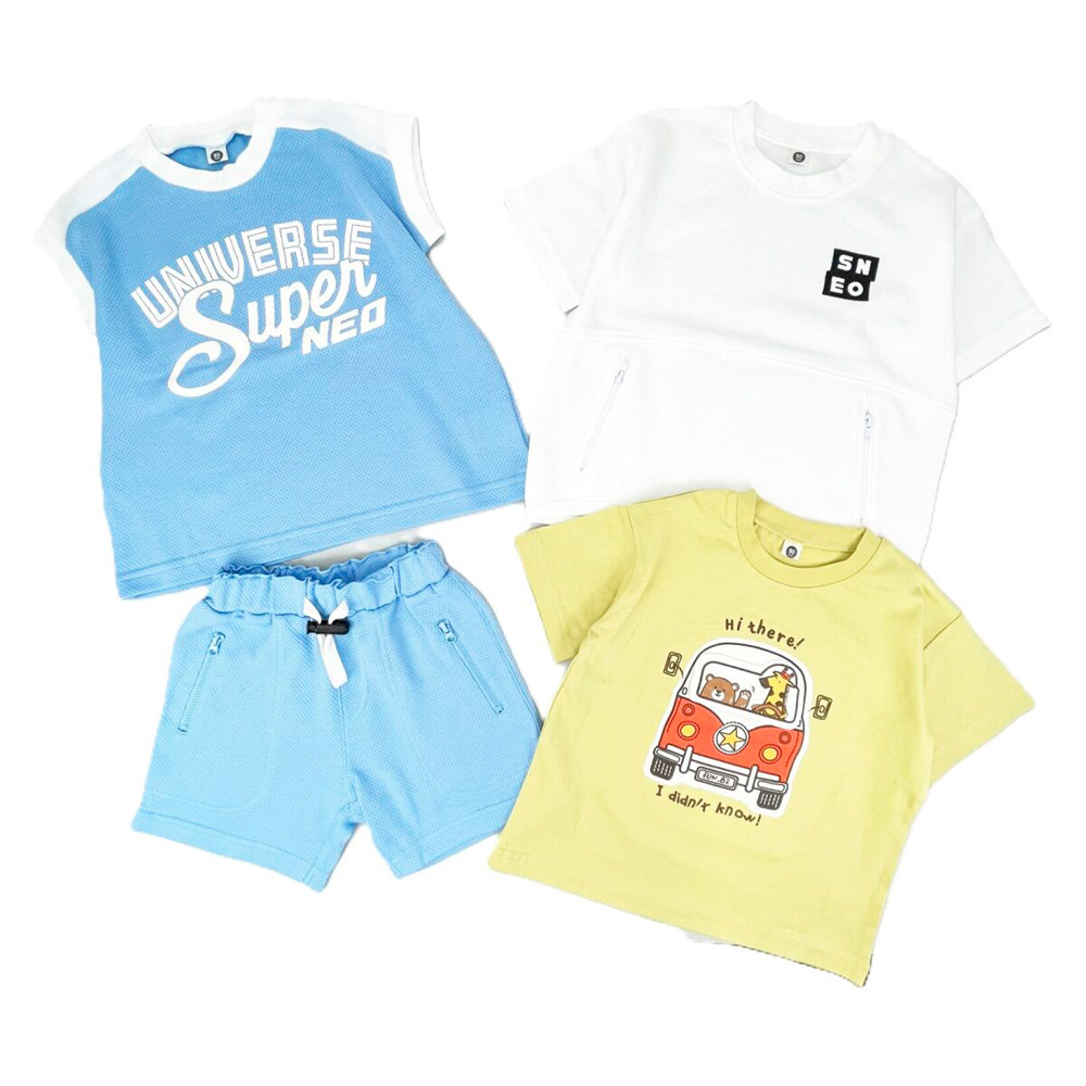 ＜プッティー＞夏のわくわくおでかけ4点セット ベビー男の子A（80cm→95cm）