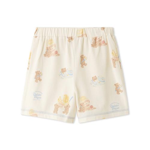 ［KIDS］接触冷感アイスクリームベア柄ショートパンツ