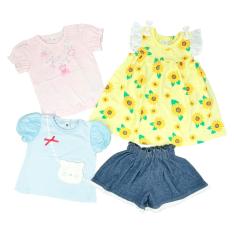 ＜プッティー＞夏のわくわくおでかけ4点セット ベビー女の子A（80cm→95cm）