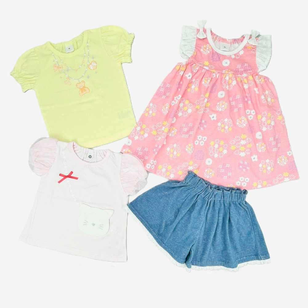 ＜プッティー＞夏のわくわくおでかけ4点セット ベビー女の子B（80cm→95cm）