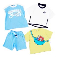 ＜プッティー＞夏のわくわくおでかけ4点セット キッズ男の子A（100cm→130cm）