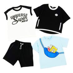 ＜プッティー＞夏のわくわくおでかけ4点セット キッズ男の子B（100cm→130cm）