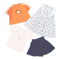 ＜プッティー＞夏のわくわくおでかけ4点セット キッズ女の子B（100cm→130cm）