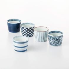 藍屋絵変り カップ揃