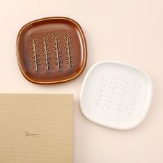 crust ペアパン皿（枝柄）