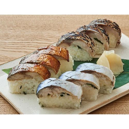 3種のわさび葉 鯖の棒寿司食べ比べ
