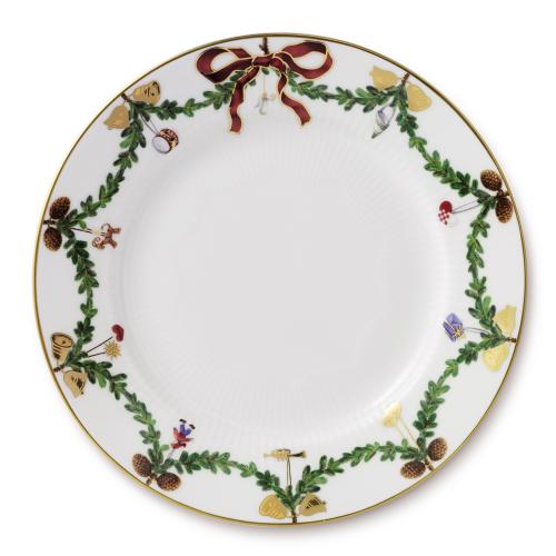 スターフルーテッド クリスマス プレート 19cm