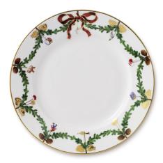 スターフルーテッド クリスマス プレート 19cm